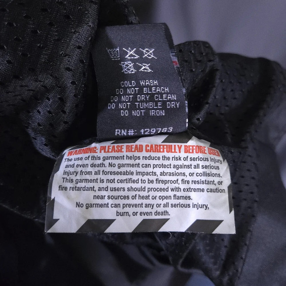 Noru Kaze Mesh Moto Jacket Abrasion Resistant Armor Light Bikercore Size 3XL‎ - Picture 10 of 10